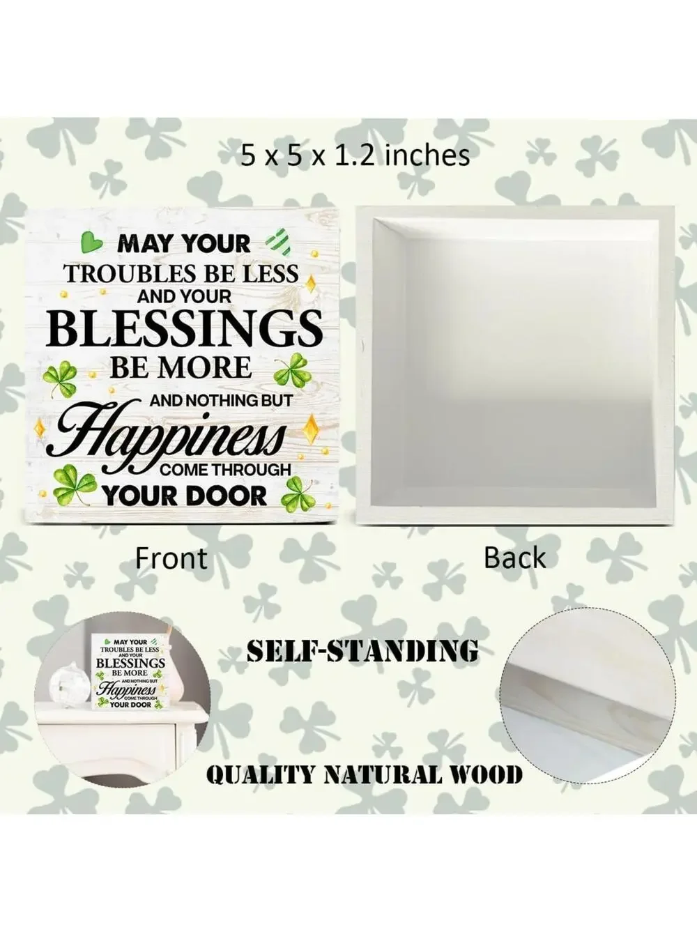 St. Patrick's Day Wood Sign